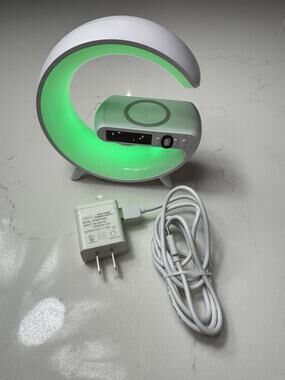 G63 Smart Light Sound Machine Alarm Wireless Charger and Bluetooth Speaker